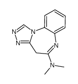 N,N-dimethyl-4H-[1,2,4]triazolo[4,3-a][1,5]benzodiazepin-5-amine Structure