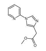 methyl 2-(1-pyridin-2-ylimidazol-4-yl)acetate结构式