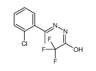 N-[(E)-1-(2-chlorophenyl)ethylideneamino]-2,2,2-trifluoroacetamide Structure