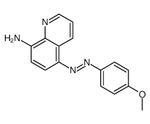 5-[(4-methoxyphenyl)diazenyl]quinolin-8-amine结构式
