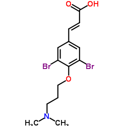 dibromo(dimethylaminopropyloxy)cinnamic结构式