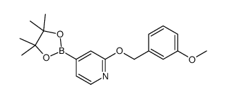 2-[(3-methoxyphenyl)methoxy]-4-(4,4,5,5-tetramethyl-1,3,2-dioxaborolan-2-yl)pyridine Structure