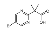 2-(5-溴嘧啶-2-基)-2-甲基丙酸结构式