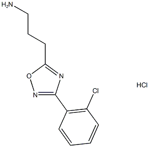 3-(3-(2-氯苯基)-1,2,4-噁二唑-5-基)丙-1-胺盐酸盐结构式