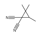2,2,3-Trimethyl-1,1-cyclopropanedicarbonitrile结构式