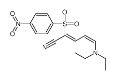 5-(diethylamino)-2-(4-nitrophenyl)sulfonylpenta-2,4-dienenitrile Structure