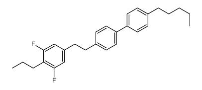 1,3-difluoro-5-[2-[4-(4-pentylphenyl)phenyl]ethyl]-2-propylbenzene Structure
