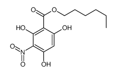 hexyl 2,4,6-trihydroxy-3-nitrobenzoate Structure