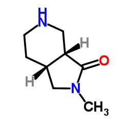 (3aR,7aR)-2-Methyloctahydro-3H-pyrrolo[3,4-c]pyridin-3-one Structure