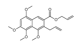 allyl 3-allyl-4,5,6,8-tetramethoxy-2-naphthoate结构式