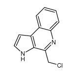 4-(chloromethyl)-3H-pyrrolo[2,3-c]quinoline结构式
