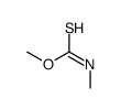 O-methyl N-methylcarbamothioate Structure