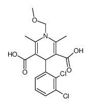 4-(2,3-dichlorophenyl)-1-(methoxymethyl)-2,6-dimethyl-1,4-dihydropyridine-3,5-dicarboxylic acid Structure