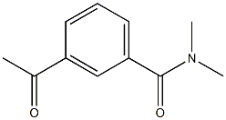 3-acetyl-N,N-dimethylbenzamide结构式