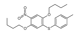 1,4-dibutoxy-2-(4-methylphenyl)sulfanyl-5-nitrobenzene结构式