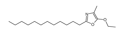 2-dodecyl-5-ethoxy-4-methyloxazole结构式