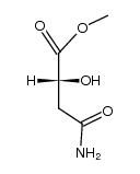 3(R)-hydroxy-3-carbomethoxypropanamide结构式