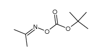 acetone O-(tert-butoxycarbonyl)oxime Structure