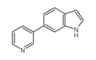 6-吡啶-3-基-1H-吲哚结构式