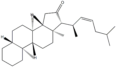 (Z)-5α-Cholest-22-en-16-one Structure