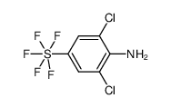 4-amino-3,5-dichlorophenylsulphurpentafluoride结构式