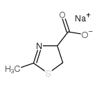 4,5-Dihydro-2-methyl-4-thiazolecarboxylic acid sodium salt structure