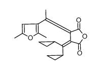 (E)-3-(dicyclopropylmethylene)-dihydro-4-[1-(2,5 dimethylfuran-3-yl)ethylidene]furan-2,5-dione结构式