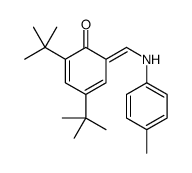 2,4-ditert-butyl-6-[(4-methylanilino)methylidene]cyclohexa-2,4-dien-1-one Structure