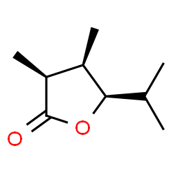 2(3H)-Furanone,dihydro-3,4-dimethyl-5-(1-methylethyl)-,[3S-(3alpha,4alpha,5alpha)]-(9CI) Structure