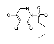 2-(Butylsulfonyl)-4,5-dichloro-3(2H)-pyridazinone Structure