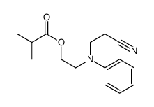 2-[N-(2-cyanoethyl)anilino]ethyl 2-methylpropanoate结构式