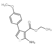 Ethyl 2-amino-4-(4-methoxyphenyl)-3-thiophenecarboxylate Structure