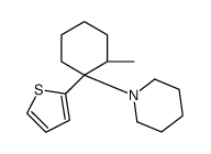 1-[(1S,2R)-2-methyl-1-thiophen-2-ylcyclohexyl]piperidine Structure