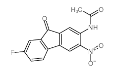 Acetamide,N-(7-fluoro-3-nitro-9-oxo-9H-fluoren-2-yl)- Structure