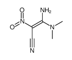 3-amino-3-(dimethylamino)-2-nitroprop-2-enenitrile结构式