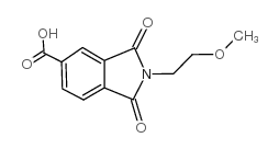 2-(2-METHOXY-ETHYL)-1,3-DIOXO-2,3-DIHYDRO-1H-ISOINDOLE-5-CARBOXYLIC ACID structure