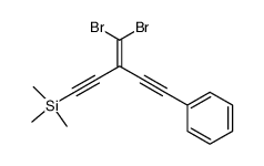 3-(dibromomethylidene)-1-phenyl-5-(trimethylsilyl)penta-1,4-diyne Structure