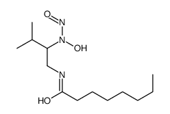 (-)-N-[2-(Hydroxynitrosoamino)-3-methylbutyl]octanamide结构式