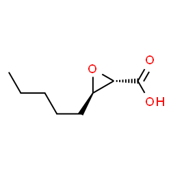 Oxiranecarboxylic acid, 3-pentyl-, (2S-trans)- (9CI) structure