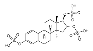 Estra-1,3,5(10)-triene-3,16,17-triol, tris(hydrogen sulfate), (16alpha ,17beta)- picture