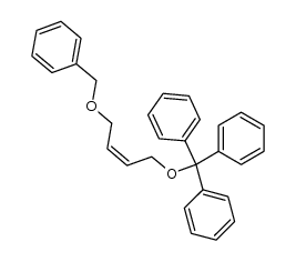 cis-1-(benzyloxy)-4-(trityloxy)-2-butene Structure
