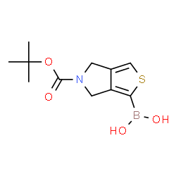 5-(TERT-BUTOXYCARBONYL)-5,6-DIHYDRO-4H-THIENO[3,4-C]PYRROL-1-YL BORONIC ACID结构式