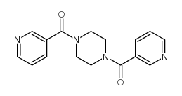 1,4-dinicotinoylpiperazine结构式