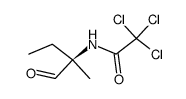 2,2,2-trichloro-N-(2-methyl-1-oxobutan-2-yl)acetamide结构式