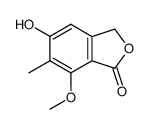 5-Hydroxy-7-methoxy-6-methylphthalide结构式