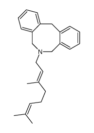 6-[(E)-3,7-Dimethyl-2,6-octadienyl]-5,6,7,12-tetrahydrodibenz[c,f]azocine Structure