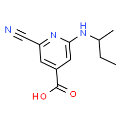 4-Pyridinecarboxylic acid, 2-cyano-6-[(1-methylpropyl)amino]-结构式