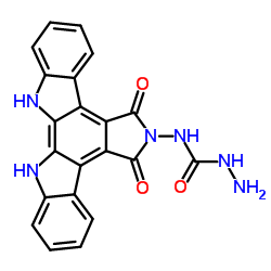 N-(5,7-Dioxo-5,7,12,13-tetrahydro-6H-indolo[2,3-a]pyrrolo[3,4-c]carbazol-6-yl)hydrazinecarboxamide Structure