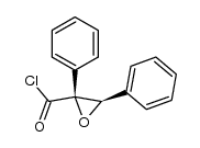 (2S,3R)-2,3-diphenyloxirane-2-carbonyl chloride Structure