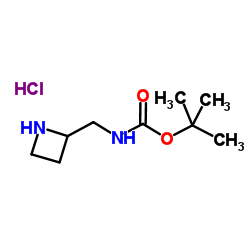 tert-butyl N-[(azetidin-2-yl)methyl]carbamate hydrochloride Structure